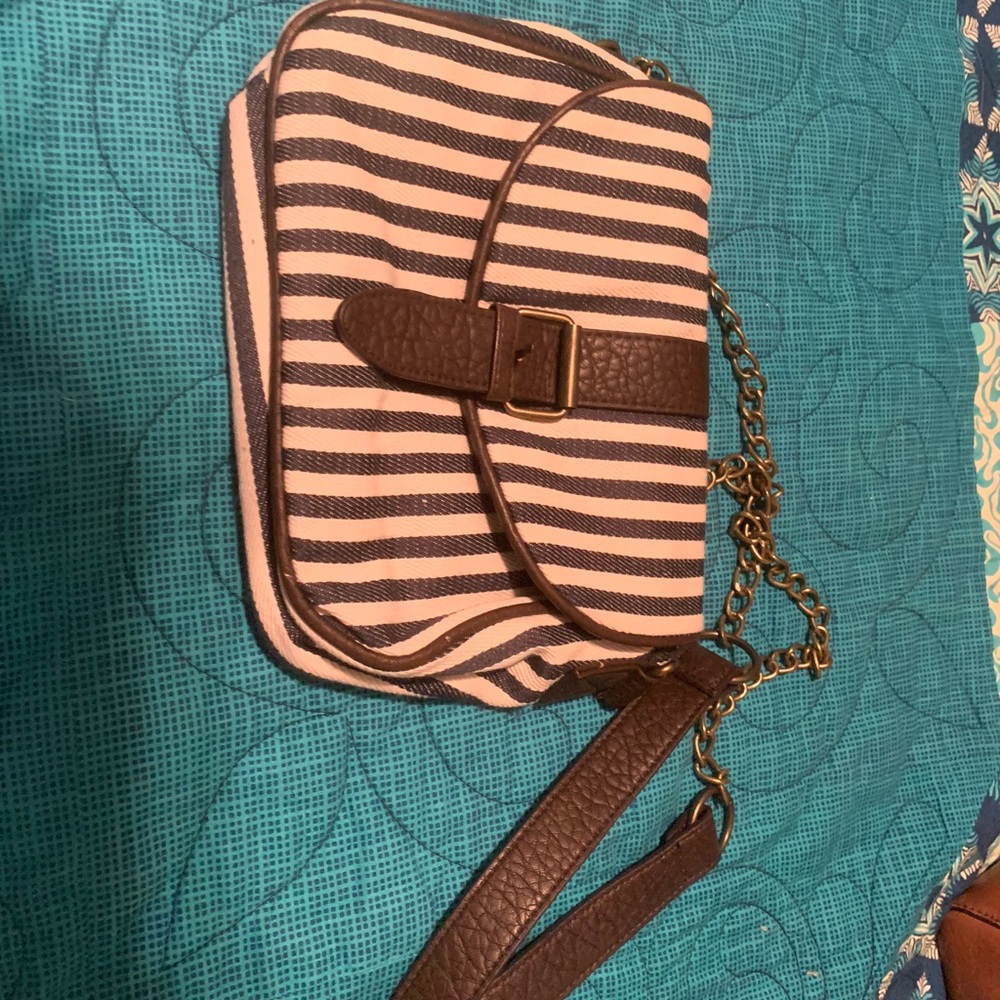 Striped crossbody